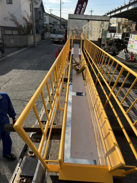 岡山県 避難用滑り台設置工事